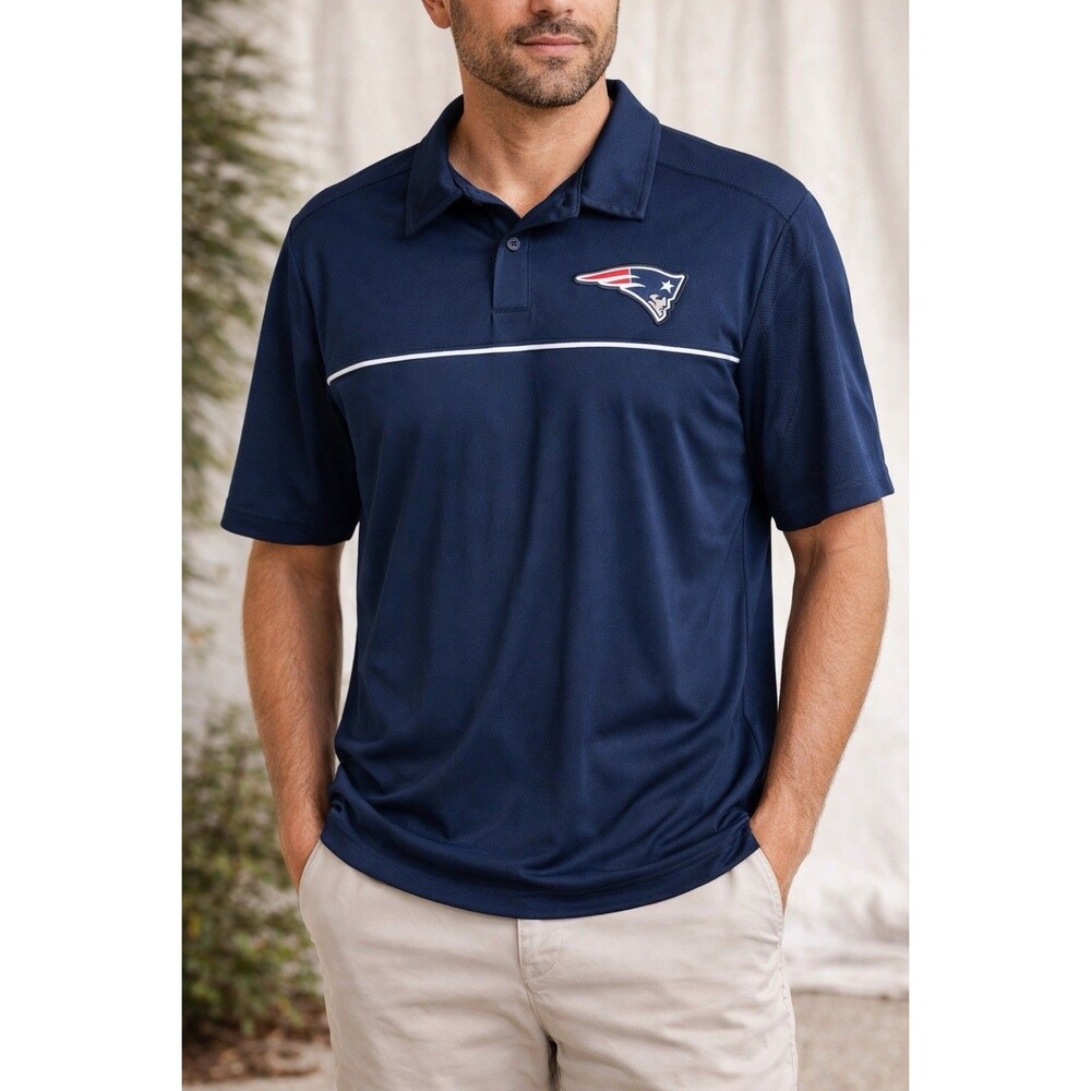 Men’s Patriots Polo M NFL Apparel New England Football Athleisure Casual Wear